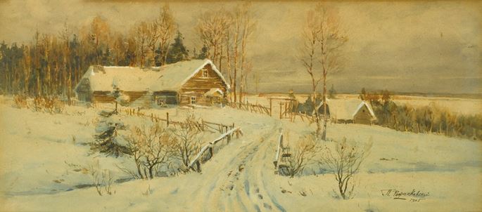 Pavel Stepanovich Rozhankovsky  - Winter Landscape  | MasterArt